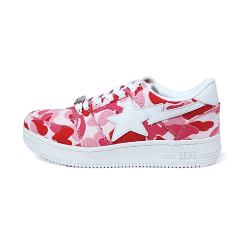 BAPESTA ABC Pink Camo Shoes