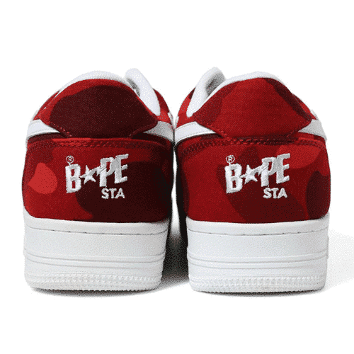 BAPESTA Red Camo Shoes