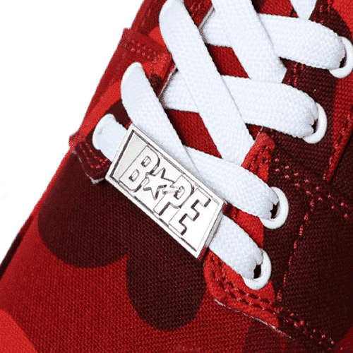 BAPESTA Red Camo Shoes