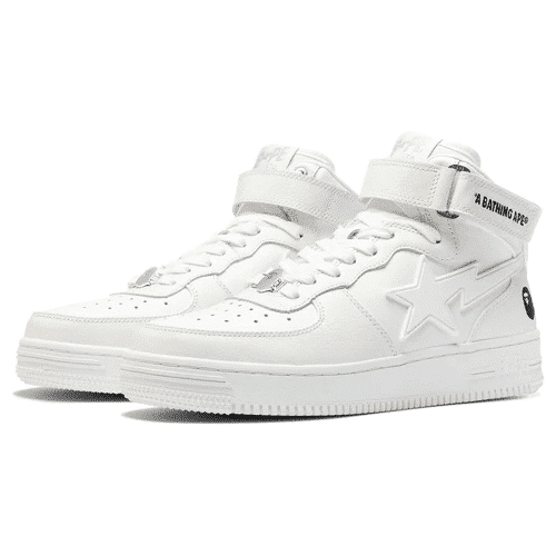 A Bathing Ape Women BAPESTA Mid Shoes